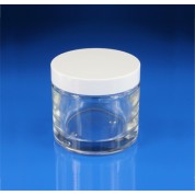 Skaidraus stiklo indelis kremui su dangteliu CLE 53/400 (50 ml)