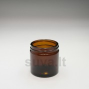 Rudas stiklo indelis kremui 60 ml (51/R3)