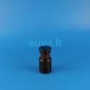 Plačiakaklis, rudo stiklo buteliukas su pritrintu kamščiu (50 ml)
