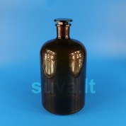 Siaurakaklis, rudo stiklo buteliukas su pritrintu kamščiu (2000 ml)