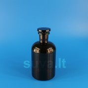 Siaurakaklis, rudo stiklo buteliukas su pritrintu kamščiu (500 ml)
