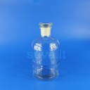 Siaurakaklis, skaidraus stiklo buteliukas su pritrintu kamščiu (1000 ml)