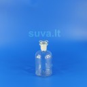 Siaurakaklis, skaidraus stiklo buteliukas su pritrintu kamščiu (500 ml)