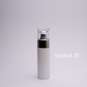 Baltai dažyto stiklo buteliukas (30 ml) su sidabro sp. dispenseriu